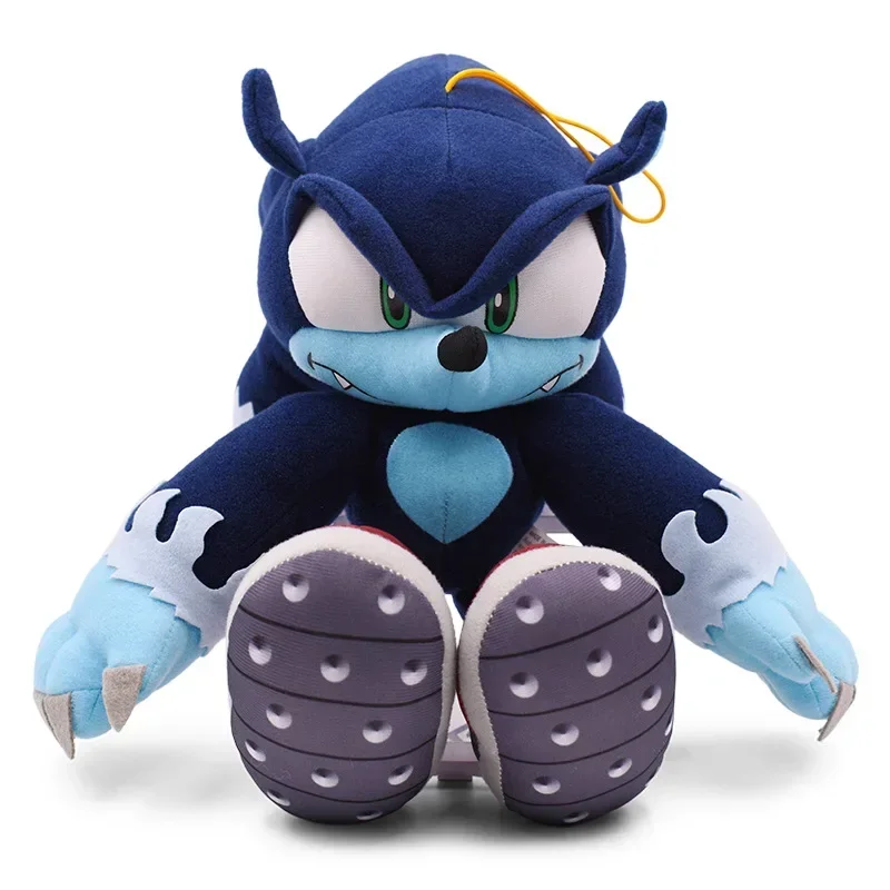 

30CM New Dark Blue Werewolf Plush Doll Treasure Blue Mouse Tails Hedgehog Cartoon Plush Toys Kids Christmas Birthday Gift