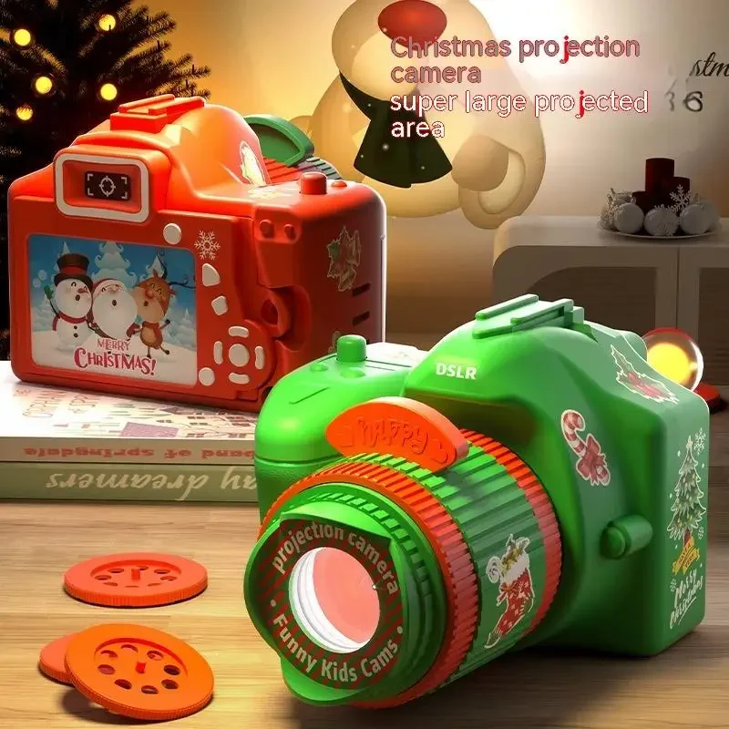 Proyektor bercahaya hadiah Natal multifungsi, mainan anak bayi Puzzle lampu bintang