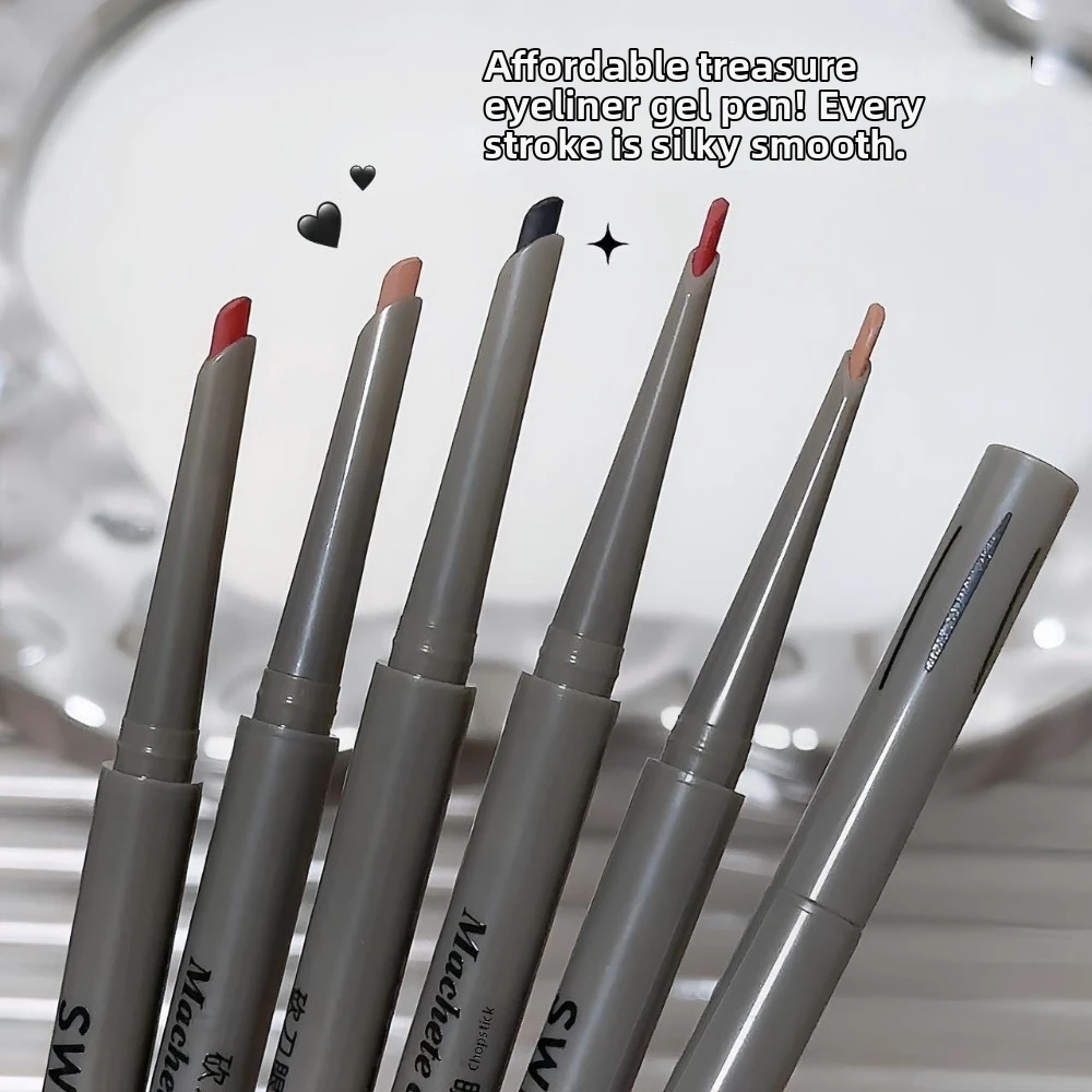 Matte Finish Rose Red Eyeliner Waterproof Formula Long-lasting Wine Red Eyeliner Easy To Color Silky Smooth - view 2