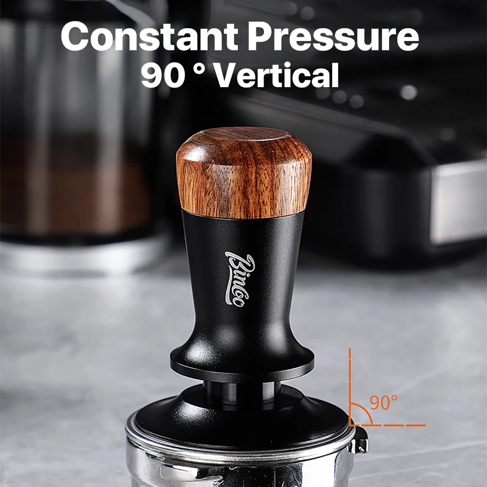 Constant Pressure Coffee Tamper, Espresso Distributor, Stainless Steel Force Powder Press, Thread Base Hammer, 51mm,58mm