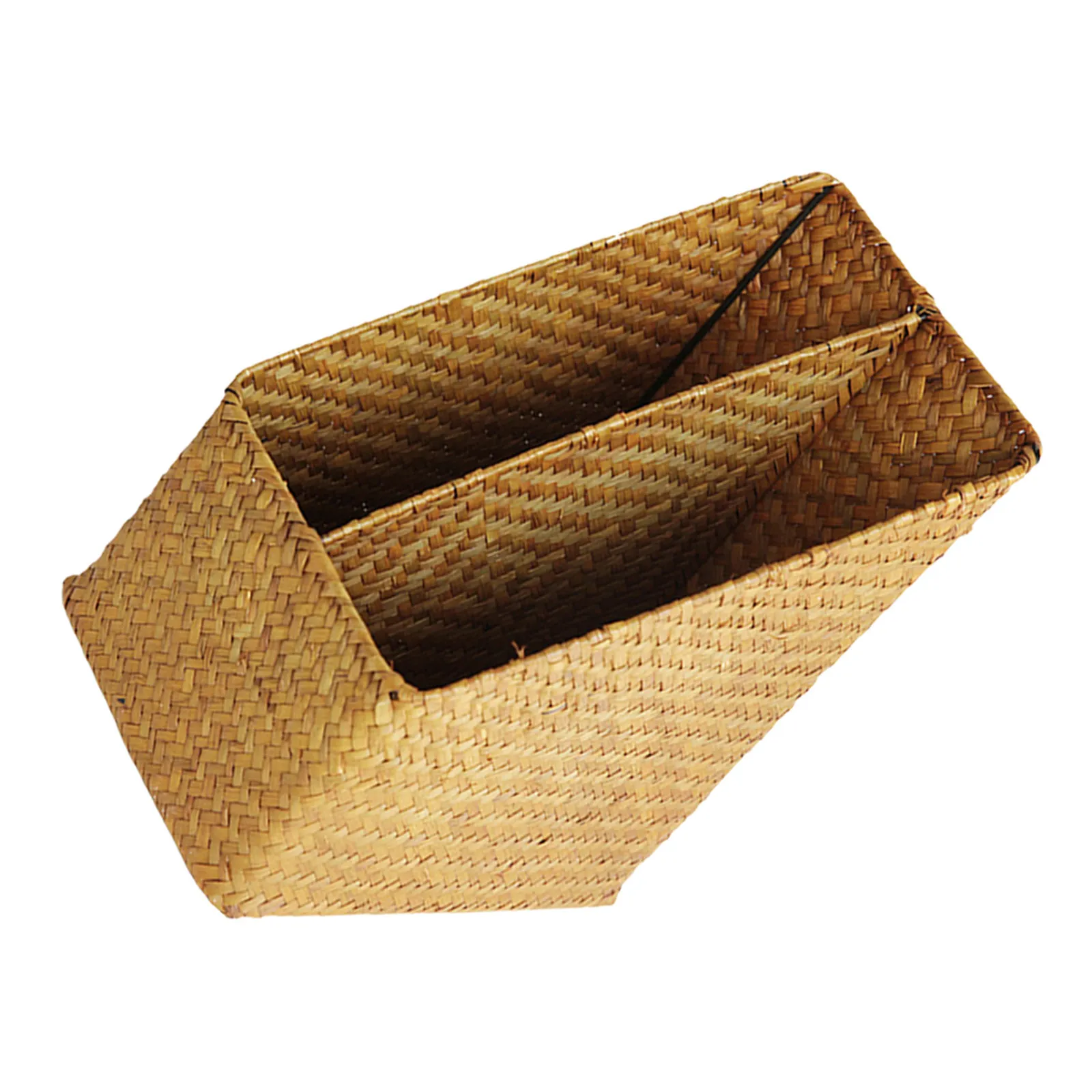 

Плетеная вручную корзина-органайзер для документов: для хранения на столе, подставка для файлов, книг, журналов, для офиса, дома, кабинета, библиотеки