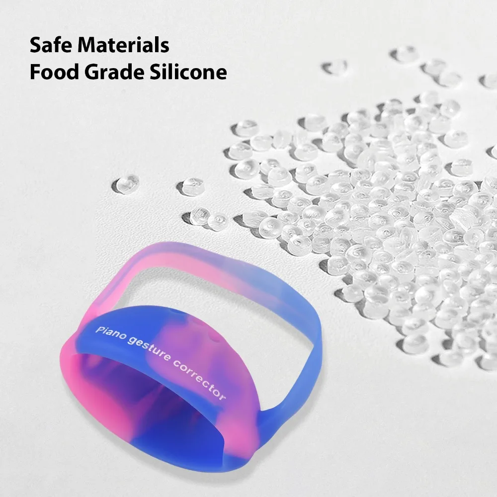Wearable Piano Hand Corrector Colorful Semi Sphere ​Finger Trainer Ball ​Silicone ​Breathable Elastic Strap​ ​Finger Exerciser​
