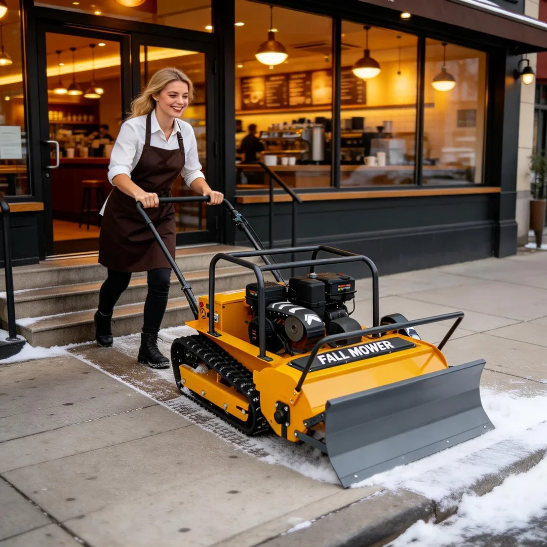 

Настраиваемая гусеничная косилка-измельчитель для кустов и сорняков - ширина скашивания 800-1200 мм, мощный инструмент для склонов, садов и ферм