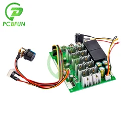 DC 10-55V 60A DC Brush Motor PWM Speed Controller Module Bidirectional Reverse Switch Digital Display Indication