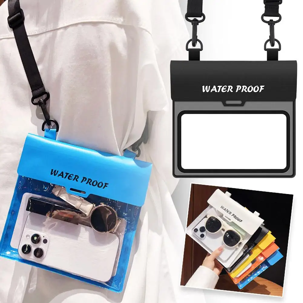 Large Capacity Waterproof Phone Bag Touch Screen For Swimming Diving Women's Crossbody Bag Outdoor Sports Mobile Phone Case