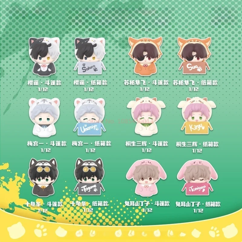 Boneka Figur Anime Mini Lucu Asli Baru, Kotak Buta, Aksesoris Dekorasi Meja, Mainan, Tas Tebakan, Dekorasi Meja, Hadiah