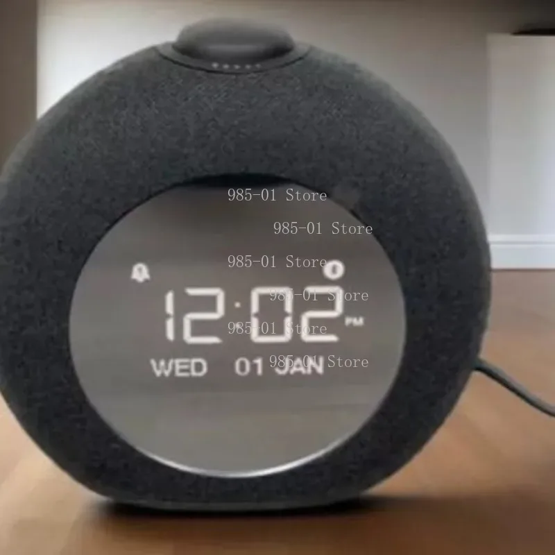 Mini alarm clock stereo, multimedia Bluetooth speaker for desktop audio use