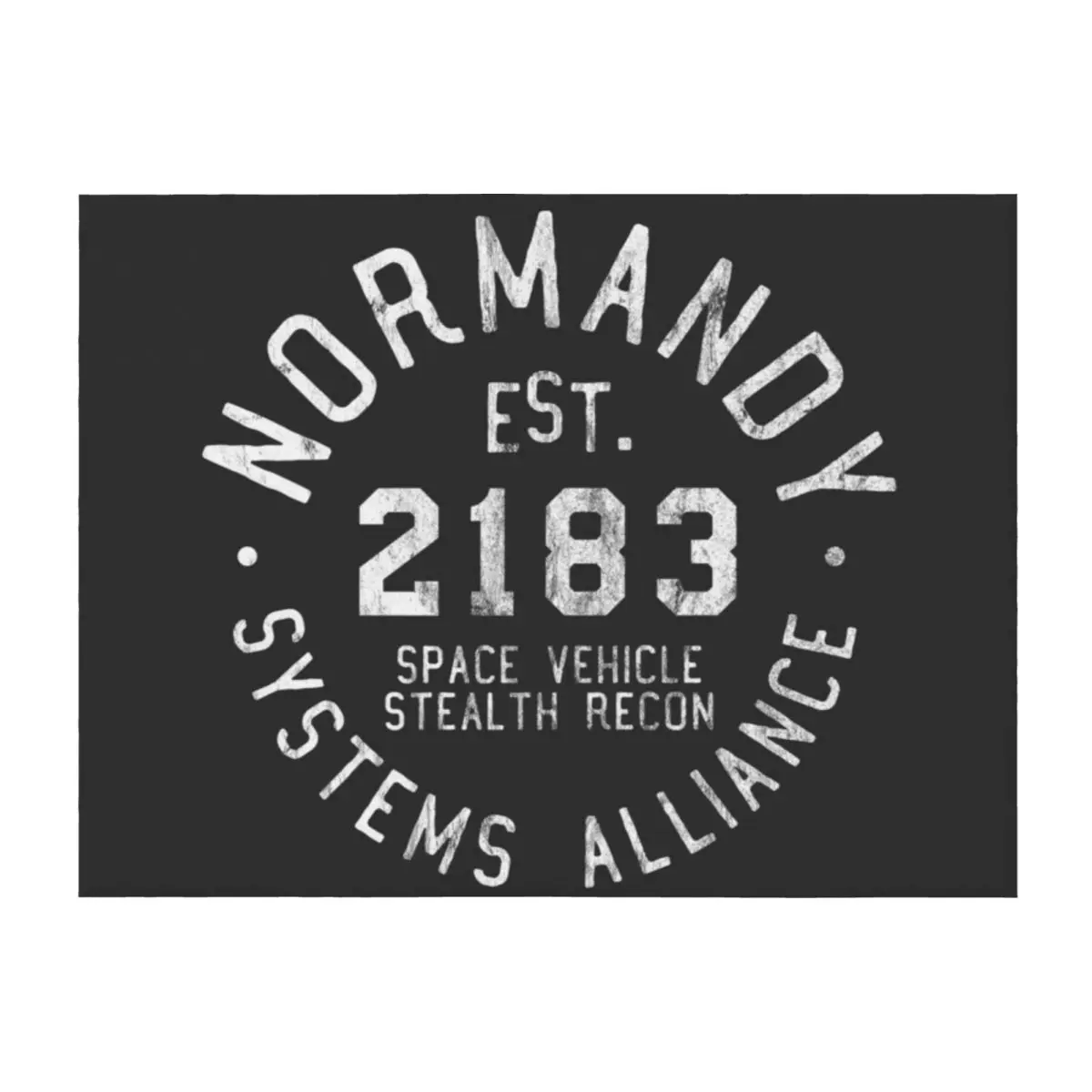 

SSV Normandy Athletic Shirt | Mass Effect Athletic Style | White Print Throw Blanket Bed Fashionable Cute Plaid Blankets
