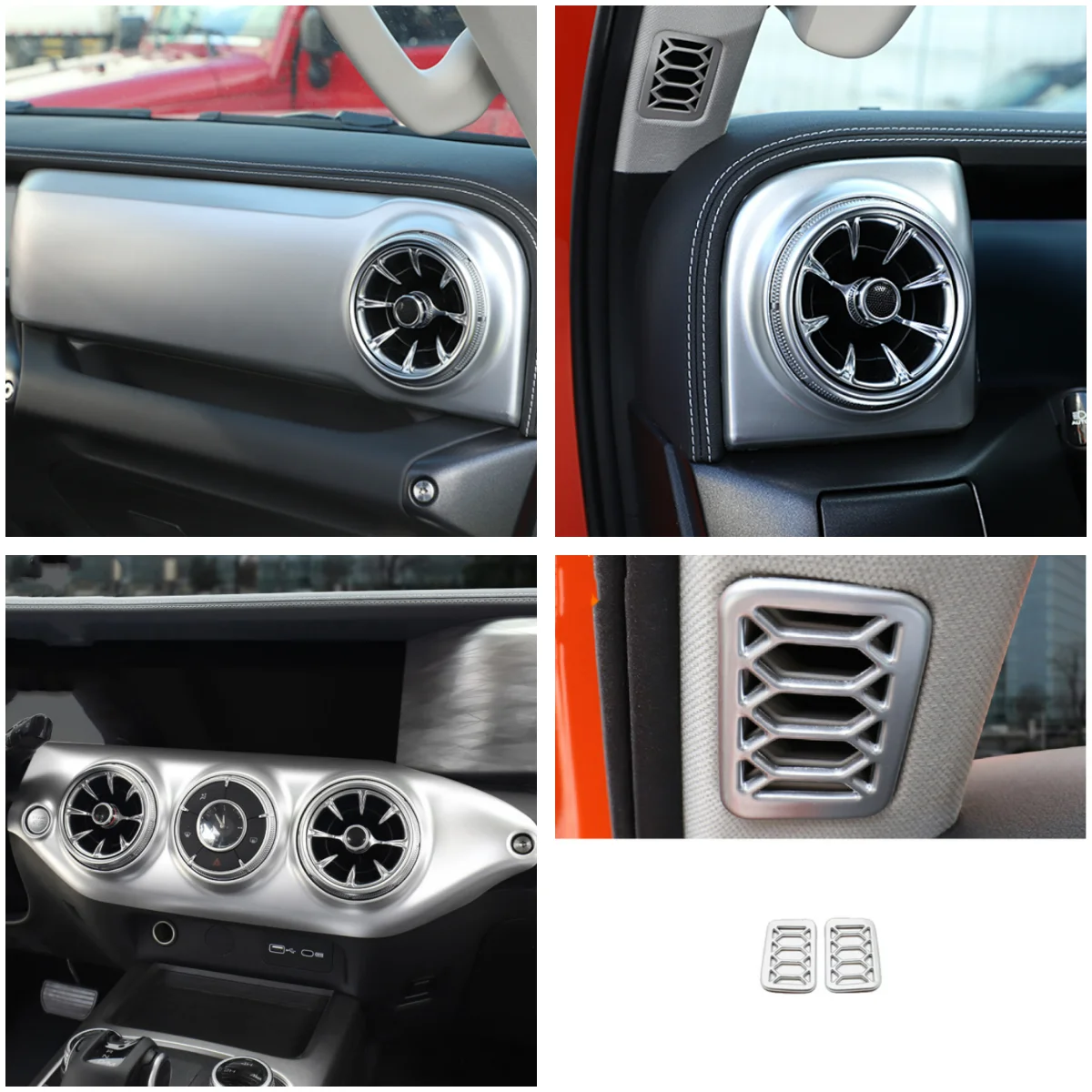 

For GWM Great Wall WEY Tank 300 2021-2023 Interior Accessories Car Side Center Air Conditioning AC Outlet Vent Frame Cover Trim