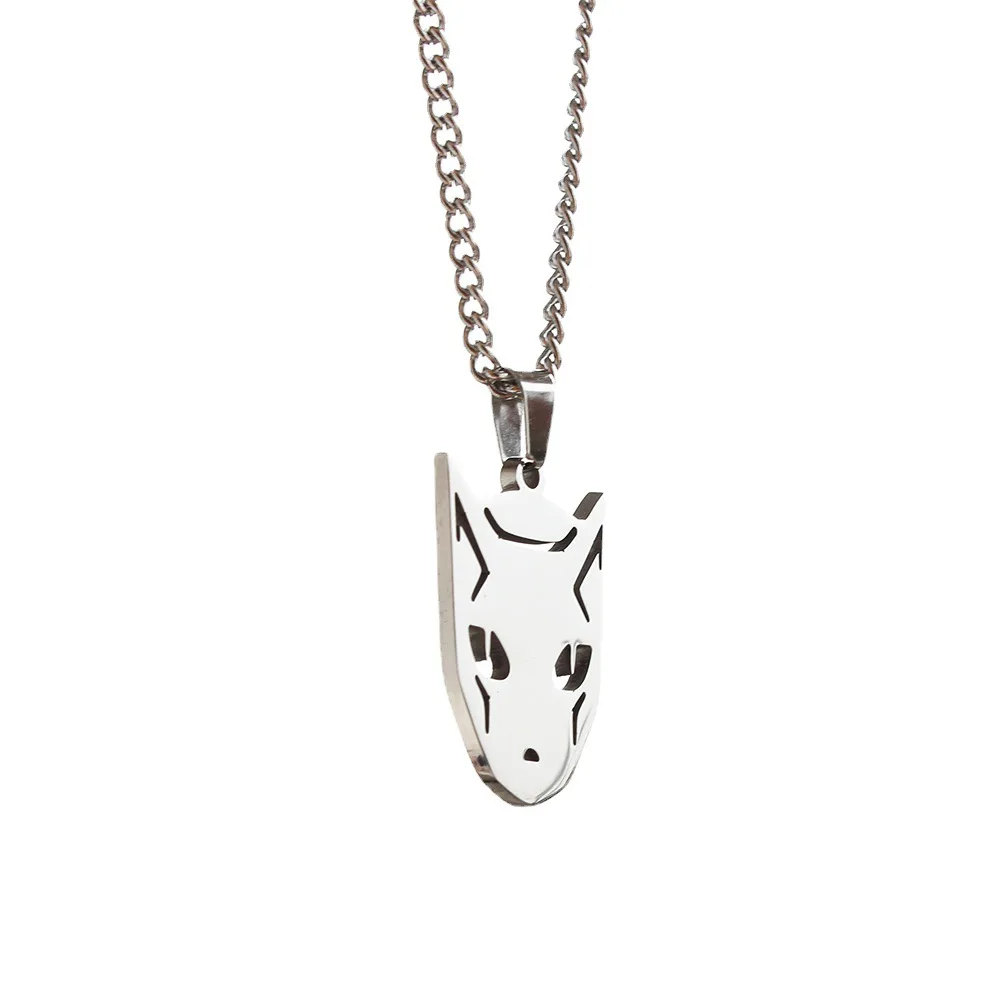 Titanium Steel Killer Queen Necklace For Women JOJO's Wonderful Adventure Anime Perimeter Yoshihiro Pendant Necklace