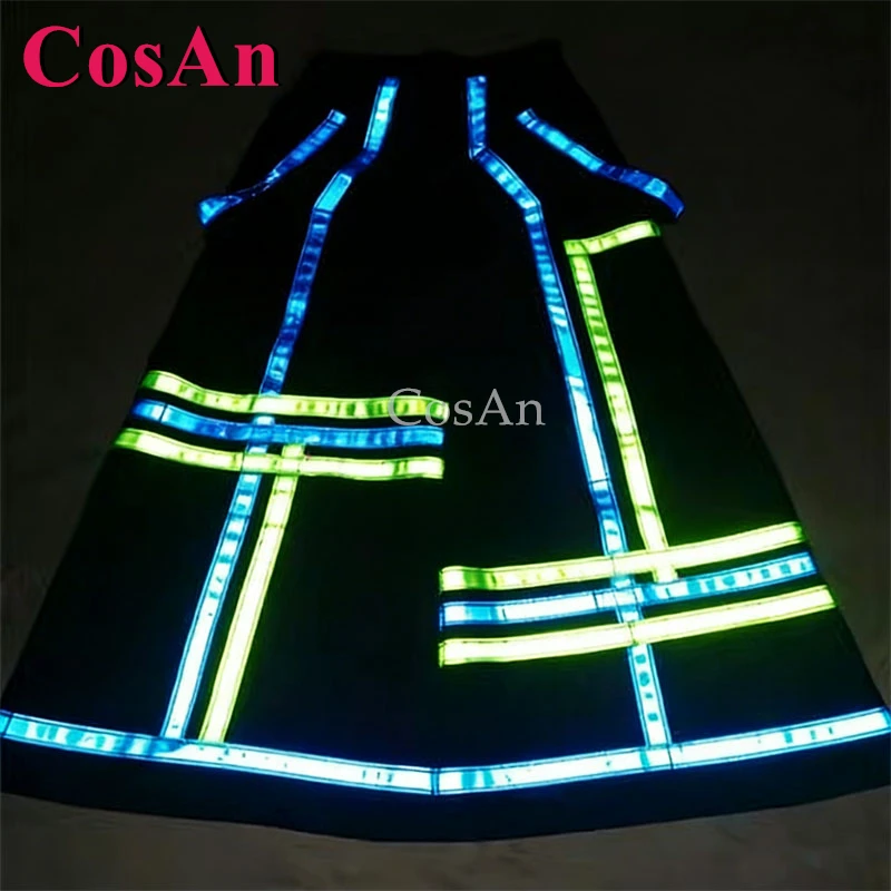 

Новые брюки CosAn AUS Large Shield Reflective Strip Ghost Dance Pants Fashion Reaper Phat Pants Bell-bottoms Grim Reflective Trousers
