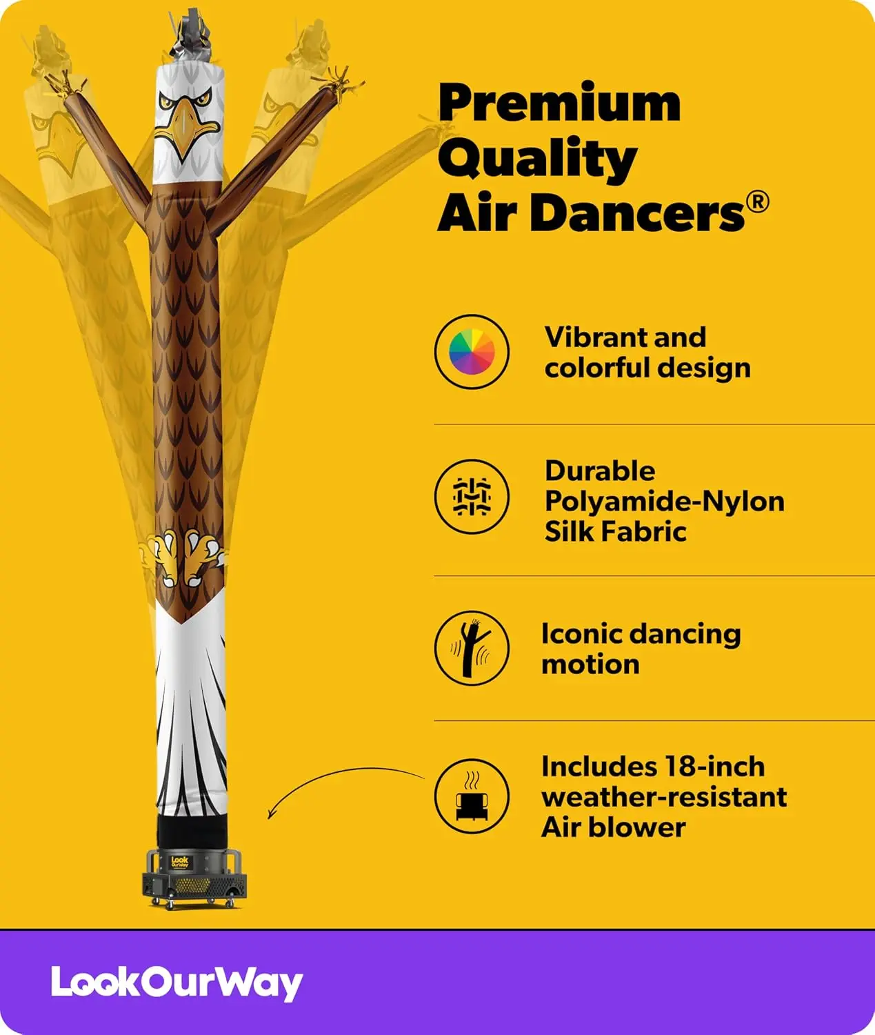20 Feet Tall Inflatable Air Dancers Waving Tube Man Set with Blower for Business Advertising Outdoor Decor