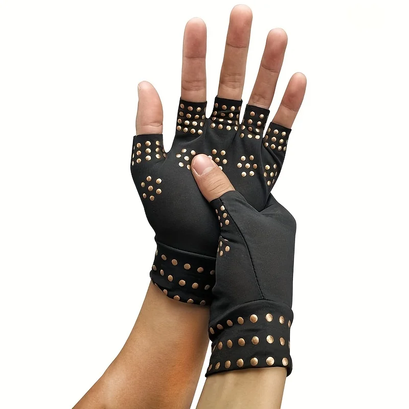 Magnetic Compression Fingerless Gloves for Hand Care