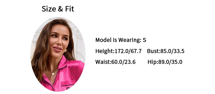 Frauen Hause Kleidung Satin Pyjama Herbst Langarm Tasche Herz-förmigen Stickerei Tops & Hosen Pyjama Femme Loungewear Pj set – Detail 2