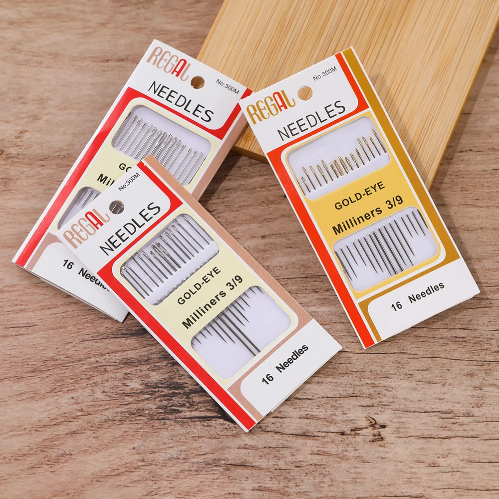 16Pcs/set Side Hole Blind Sewing Needles Elderly Needles Hand Sewing Stitching Pin DIY Home Self Threading Needle image 2