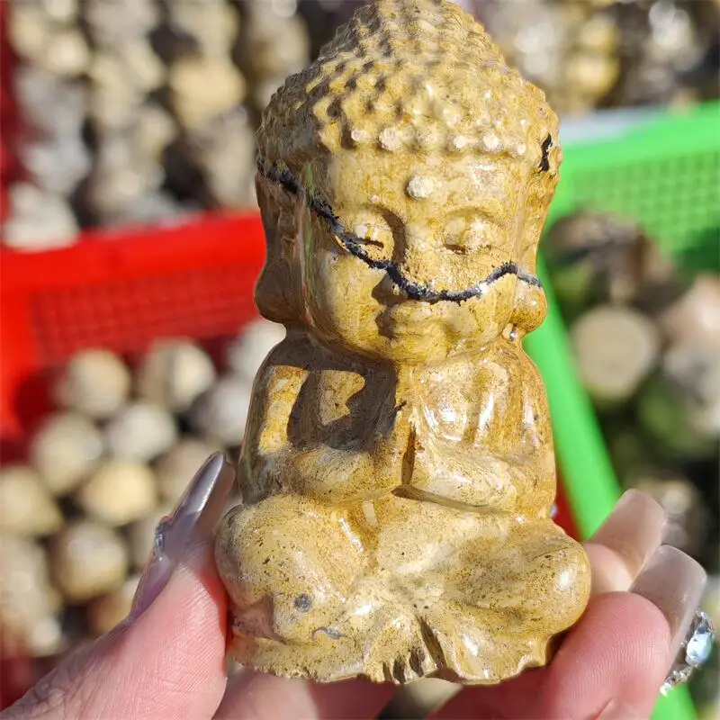 

Натуральная картина, камень Будды, резьба, ремесленные украшения, подарок, энергетический драгоценный камень, украшение для дома, подарок, 1 шт.