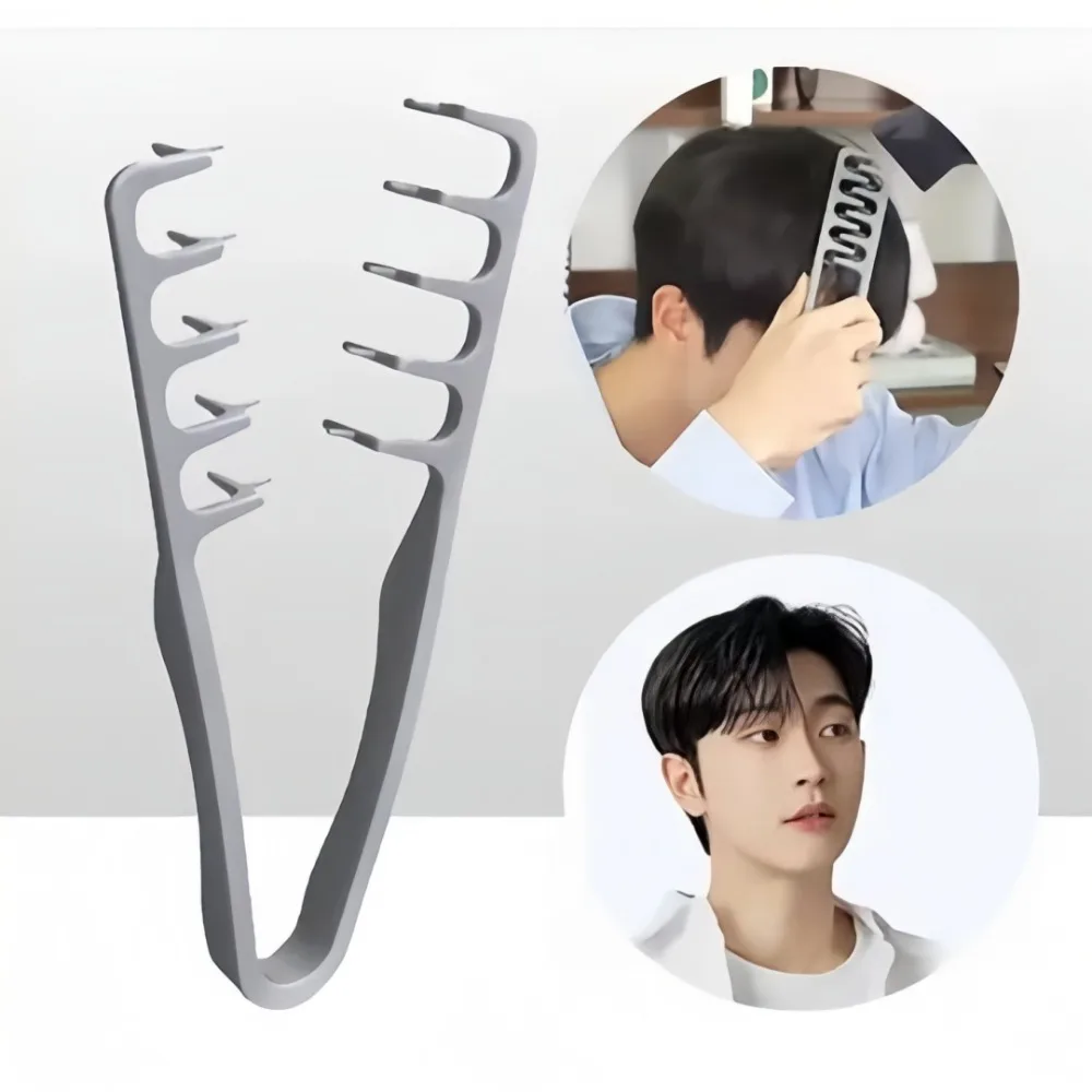 Multi Functional Fluffy Wide Tooth Hair Styling ABS Plastic Comb and Bangs Clip Suitable for All Hairstyles Suitable Home Use