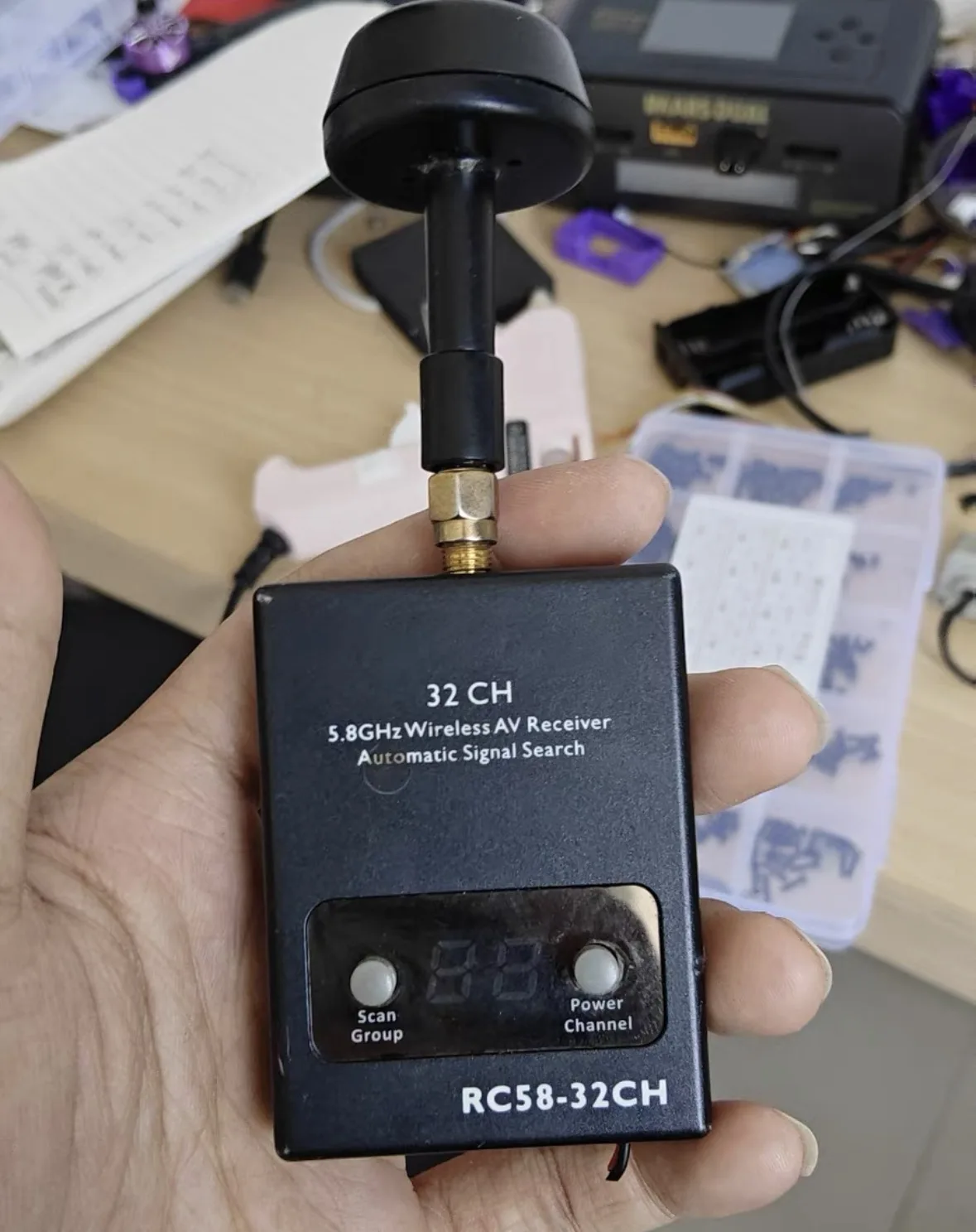 Pre-Owned Used RC58-32CH RC805 RC832 5.8GHz 32CH Wireless AV Receiver for FPV Drone Automatic Signal Search