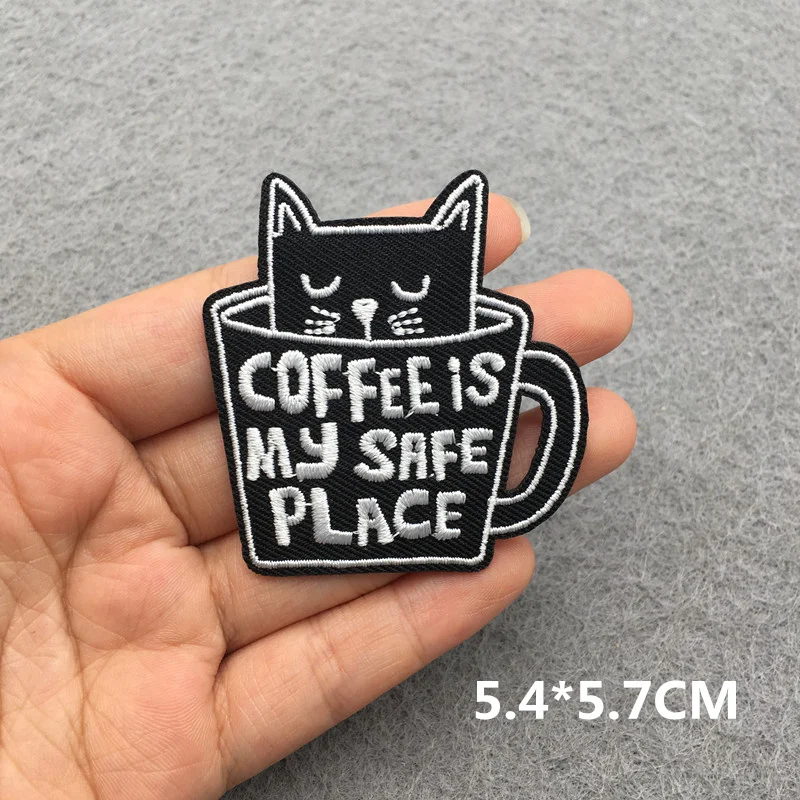Cartoon Gestickter Patch Tier Patch Eisen Auf Patches Für Kleidung Thermoadhäsive Patches Auf Kleidung Lustige Katze Aufkleber Abzeichen – Detail 10