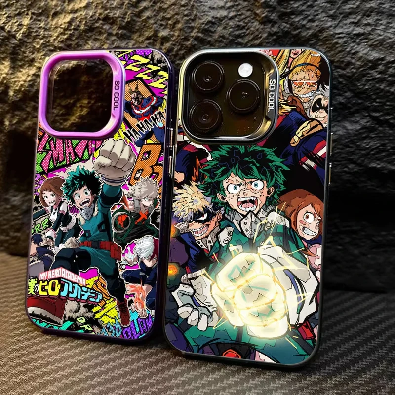 Coque de Anime My Hero Academia para Samsung Galaxy S25 Ultra S24 S23 S22 S21 Plus S20FE A55 A54 A35 A15, funda de teléfono a prueba de golpes