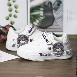 Lovely Kuromi Melody Print Sport Shoes Kids Tennis Shoes 2023 New Children White Shoes Casual Sneakers Cartoon StellaLou Shoes