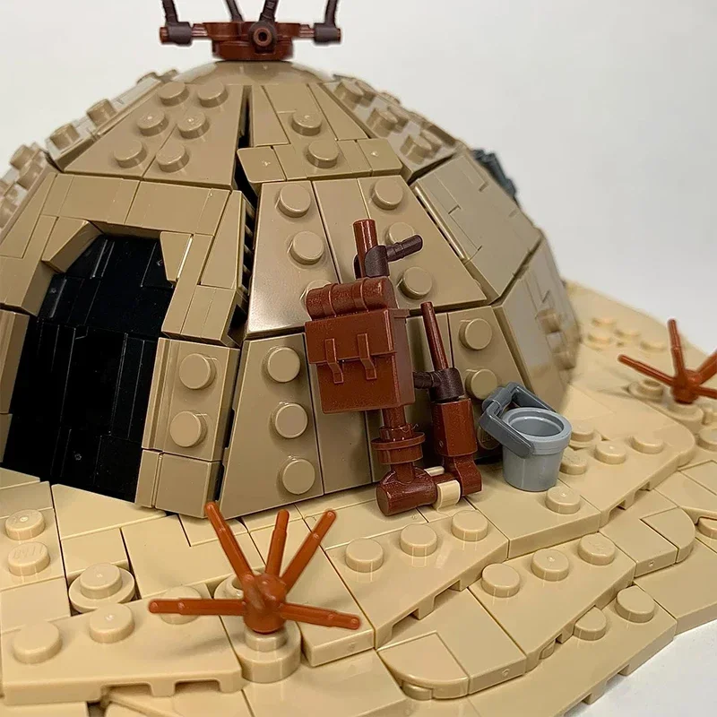 Modelo de película estrella Popular, ladrillos de construcción Moc, tecnología de campo de pueblo Raider, bloques modulares, regalo, juguetes de Navidad, conjuntos DIY de montaje