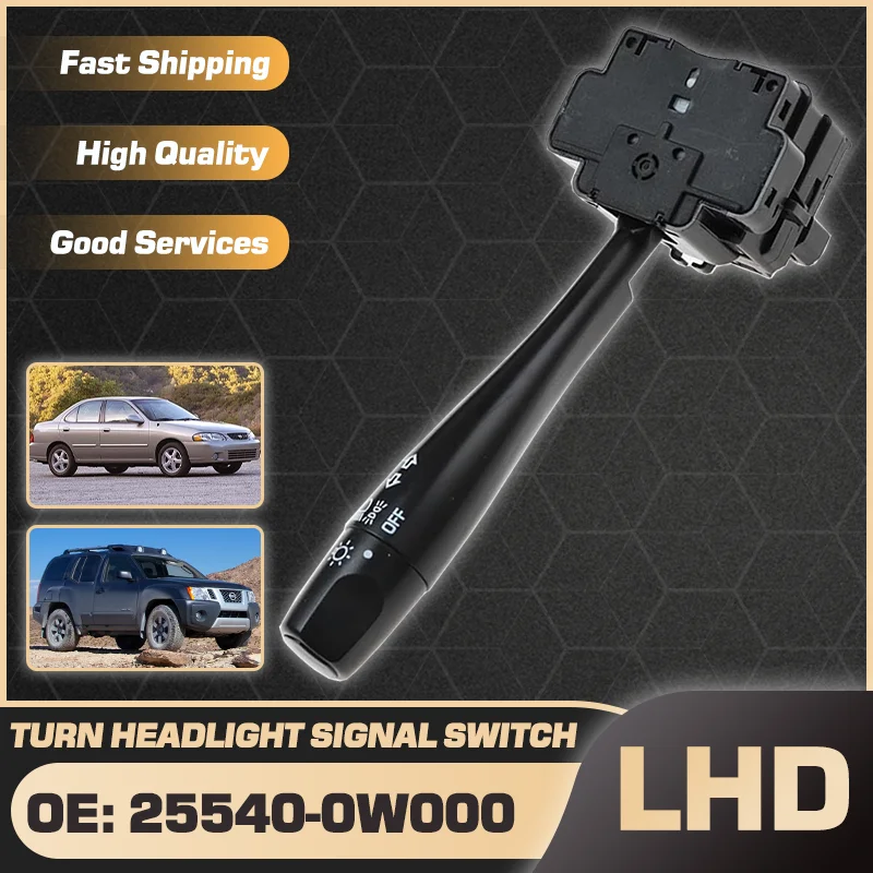 

25540-0W000 Car Headlight Turn Signal Switch For Nissan Sentra B15 MK5 Xterra WD22 MK1 Roniz Pathfinder R50 Terrano Infiniti QX4