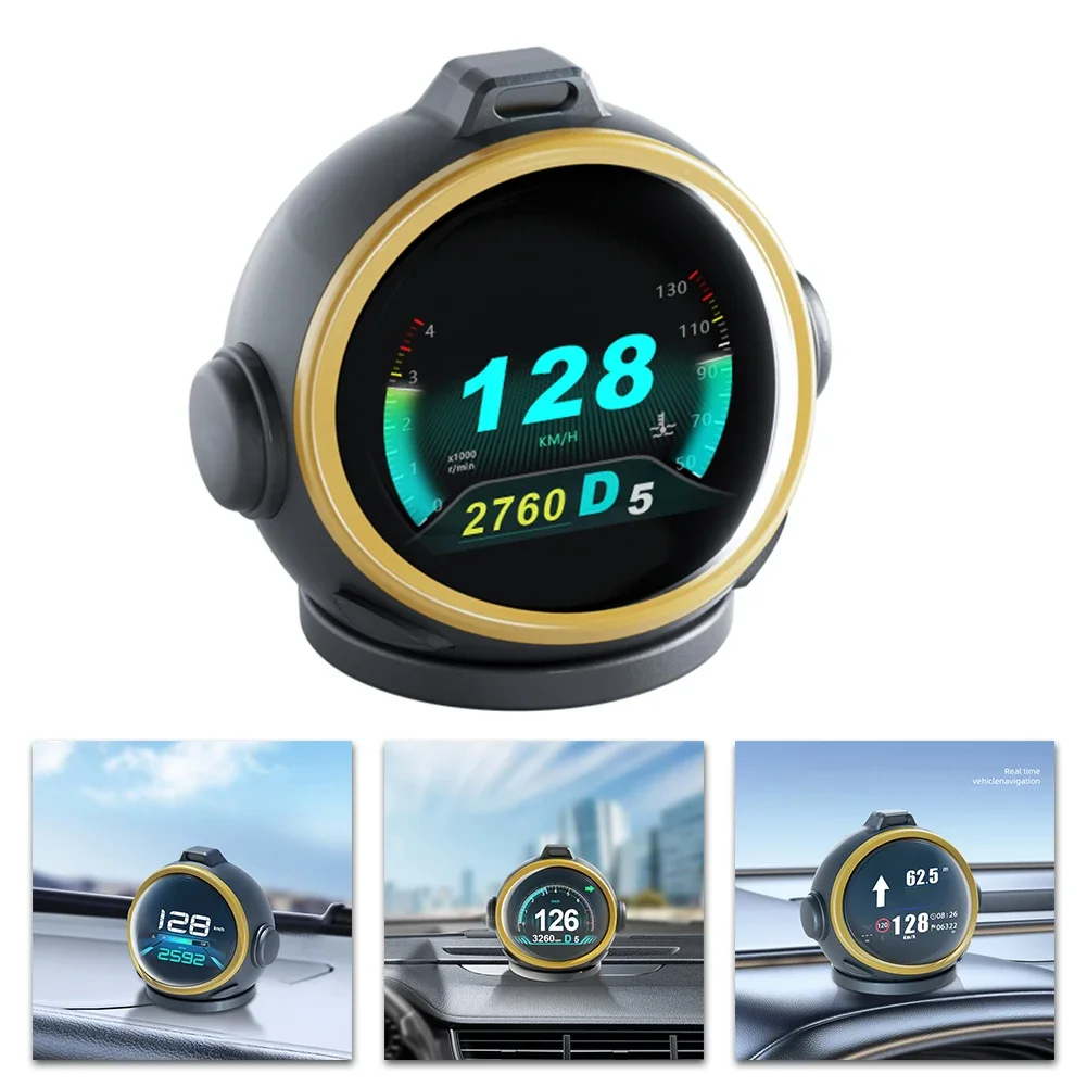 

1Pcs Newest HUD Future-oriented Robot Design Digital Speedometer Gesture Control For Various Cars, Such As Trucks, SUV