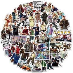 10/30/50pcs Game Grand Theft Auto：Vice City Stickers Cool Cartoon Kids Decals Toy Phone Skateboard Luggage GTA Graffiti Sticker