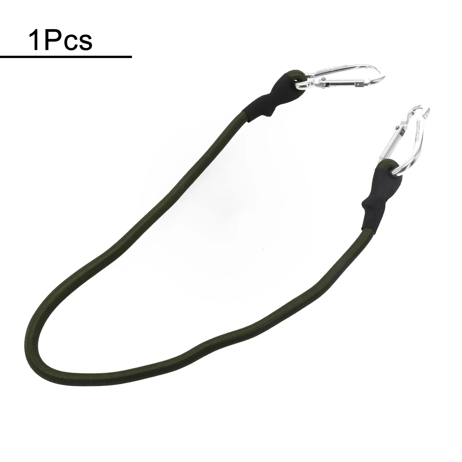 1pc Carabiner Bungee Cord Metal Hooks 30/60/90/120cm Carabiner Bungee Cords Camping Karabiner Hook Cables Strap Bungie Elastic