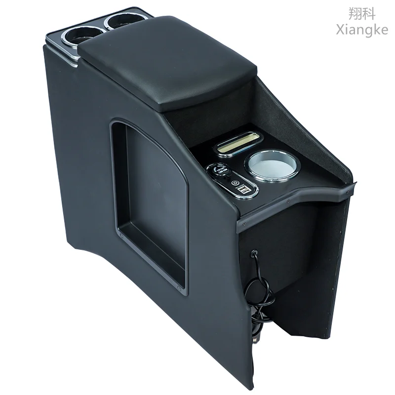 

For Nissan NV200 Armrest Console Box Black Cup Holders Wireless Charging Storage Armrest for NV200