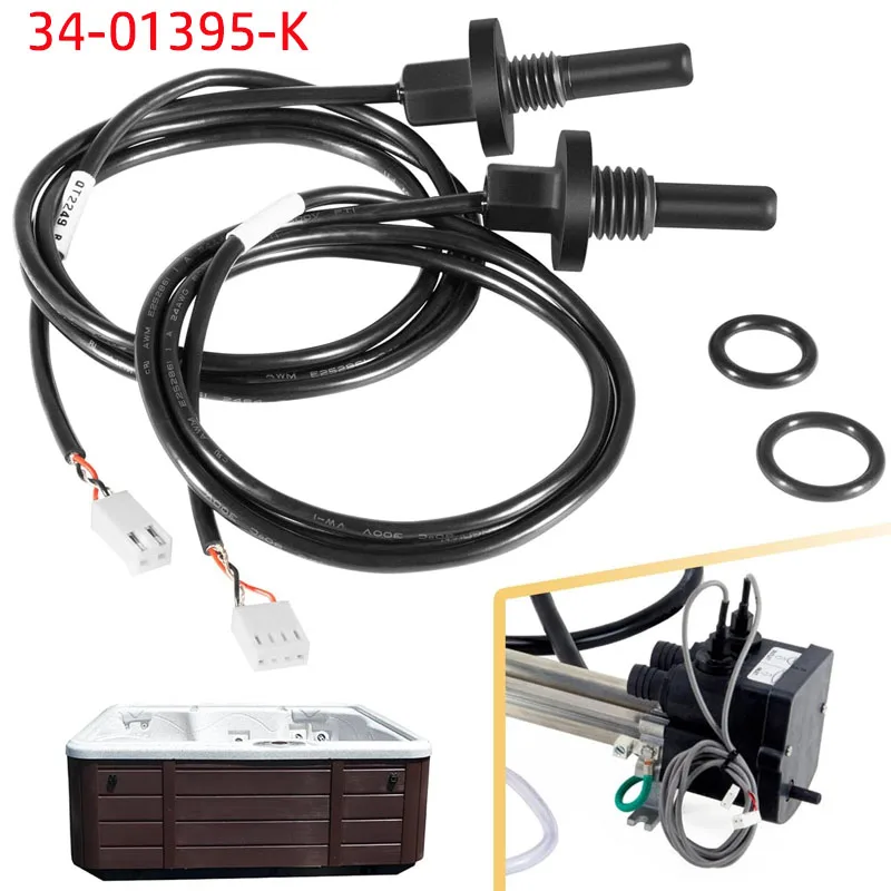 34-01395-K Sensor Kit with O-Rings , Fit for Hot Spring, for Tiger River, for Limelight Spas 2002-Current Replaces 39204, 39205