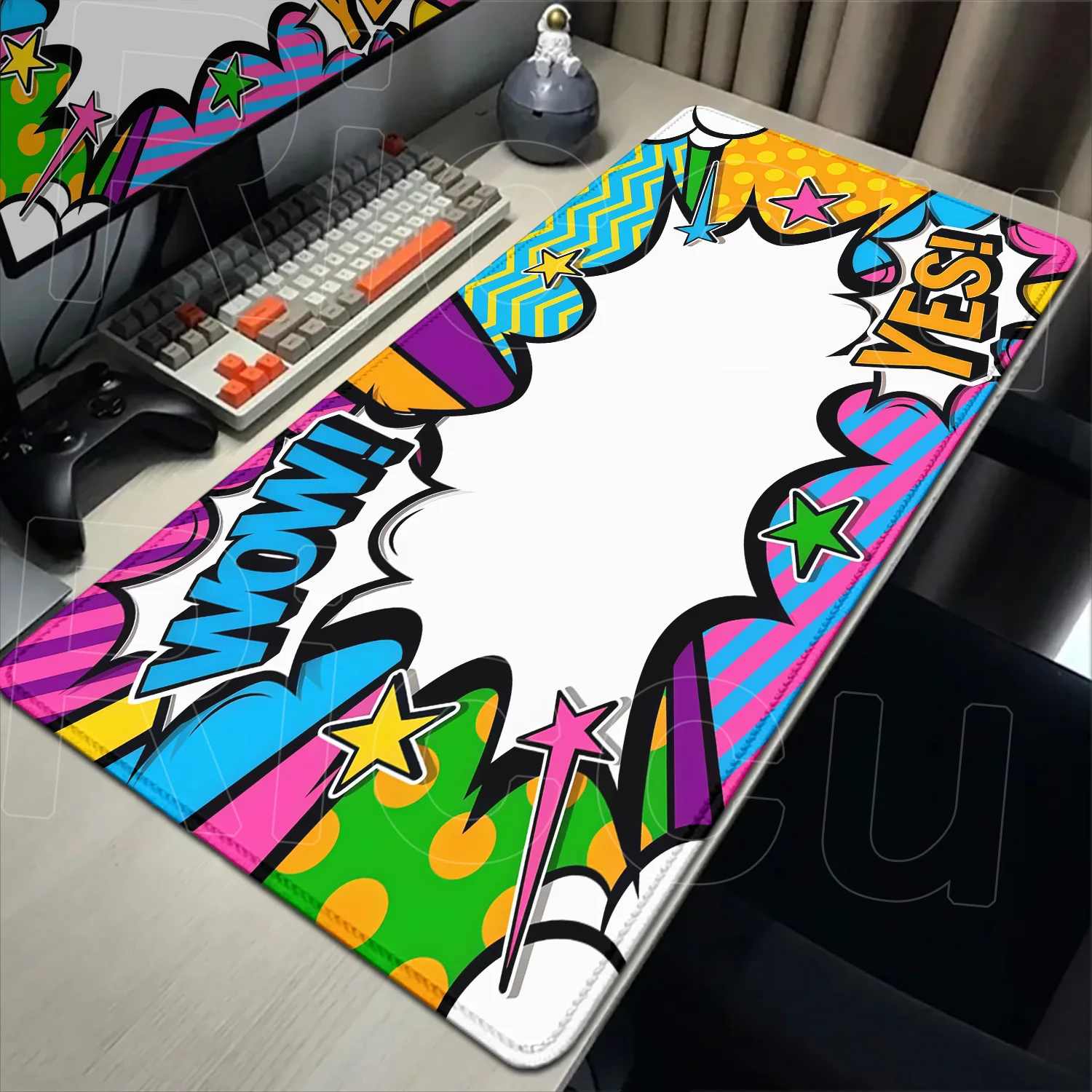 

HD 40x90cm explosion effect Comics XXL Anime Gamer Mouse Pad Keyboard Desk Mat Rubber PC Accessories Carpet Gaming Expansion Mat
