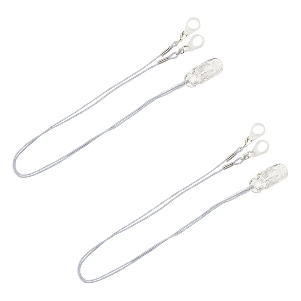 

2Sets Bte Hearing Aid Hanging Rope Anti-Lost Lanyard Premium ABS Nylon Tough Protector for Deaf-Aid Fixation Easy-Use Portable