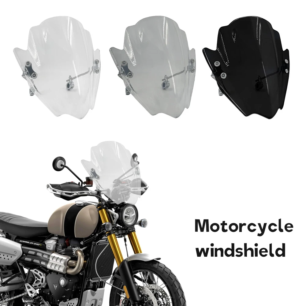 

For Ducati Scrambler 1200 New Universal Windshield Covers Motorcycle Windscreen Adjustable Windscreen 22MM 25MM 28MM