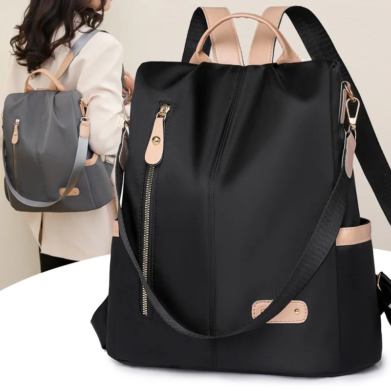 Women's Backpack with Large Capacity for Spring and Summer Versatile Single Shoulder Korean Version Lightweight Travel Bag