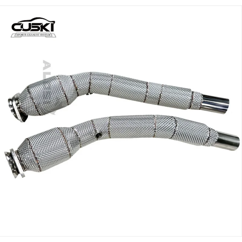 الأنابيب السفلية المميزة للسيارة مناسبة لـ Jaguar XK XKR 5.0T 2009-2014 أنابيب العادم عالية الأداء #4