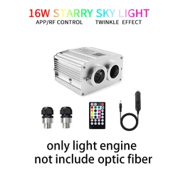 16W Twinkle LED Car Starry Sky Light Roof Star Light Fiber Light Auto Accessories Home Decor Colorful Star Ceiling Interior Lamp