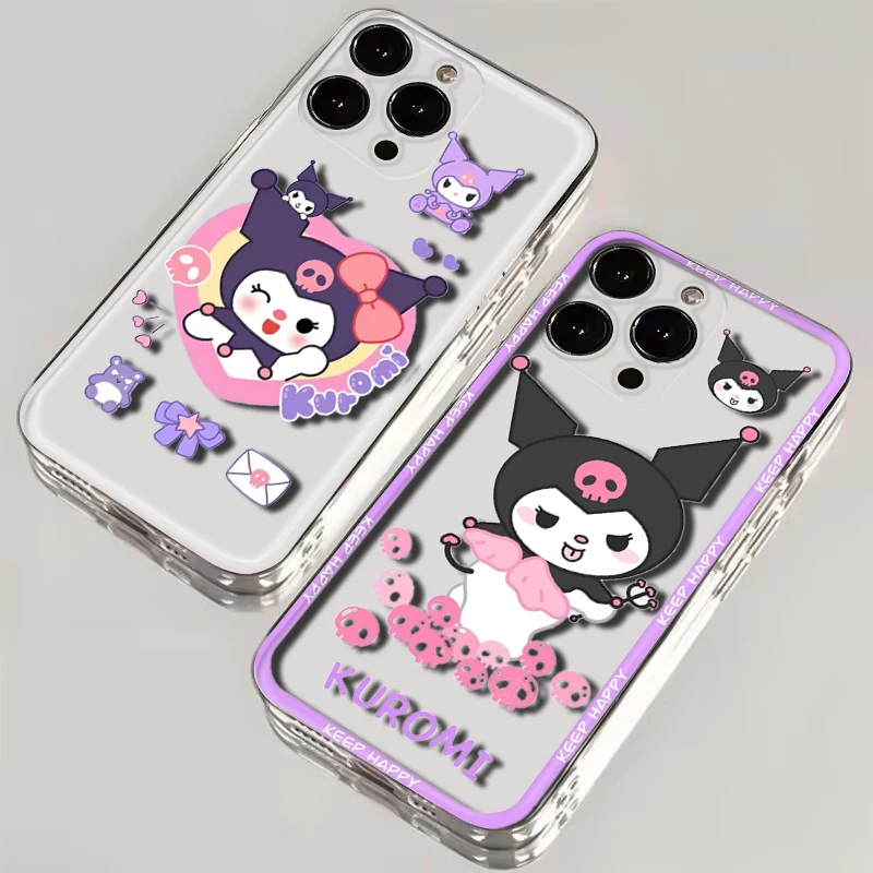 cute Kuromi Soft Case for LG K71 K8 Plus K9 Lite Q510 K92 Q92 Stylo 6 7 V40 V50 V60 Velvet G9 X4 Q61 Q60