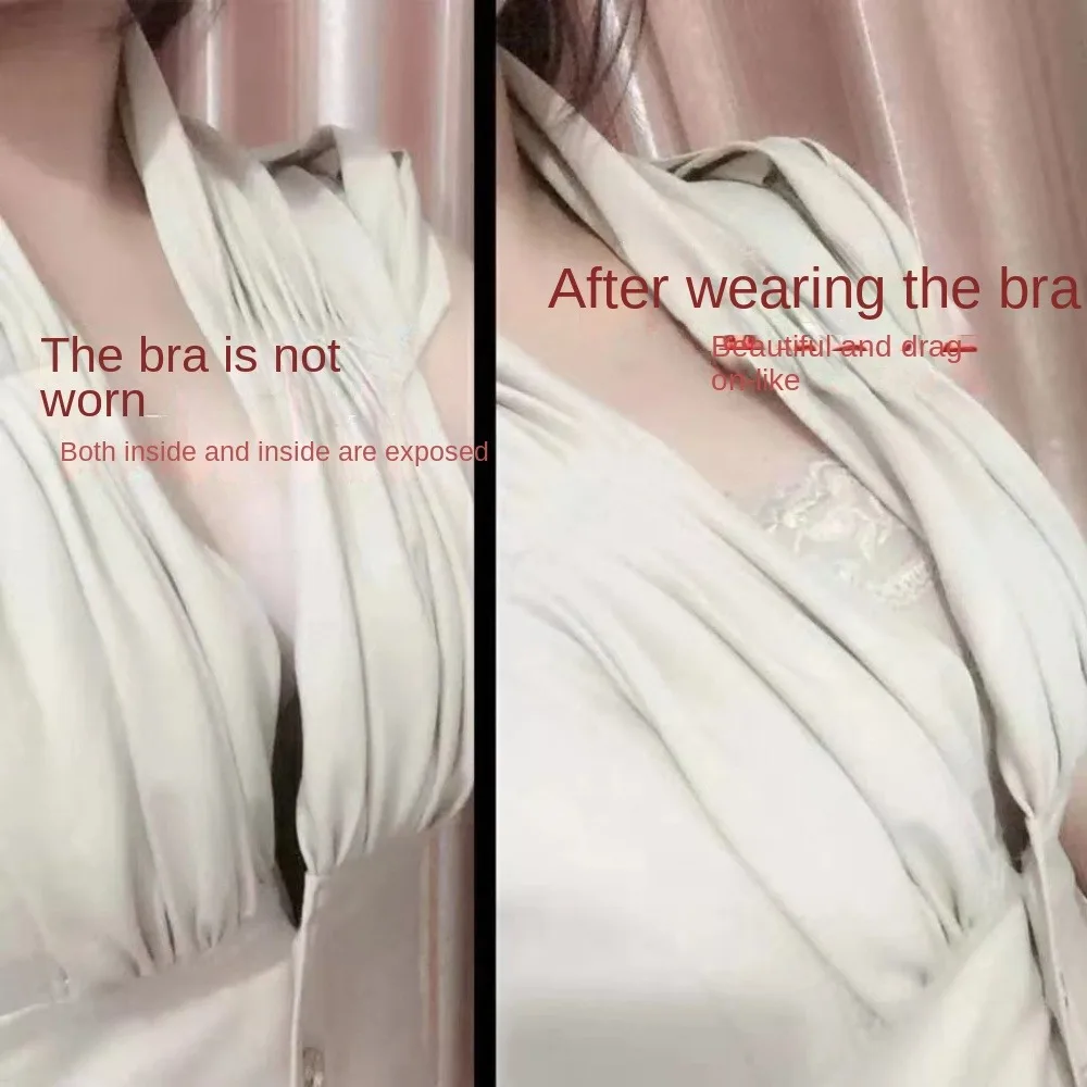 Sujetador de encaje con Clip Invisible, chaleco con escote, moda de verano