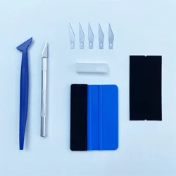 9-piece Set Of Car Film Wrap Tool Large Square Color Film Scraper Wallpaper Pasting Squeegee Window Tint Tool Car Accessories