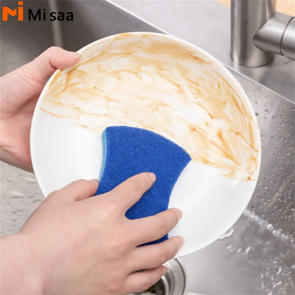 Sponge Wipe Absorbent Sponge Kitchen Sponge Wood Pulp Cotton.wood Pulp Cotton Cleaning Brush Dishwashing Sponge Waist-shaped