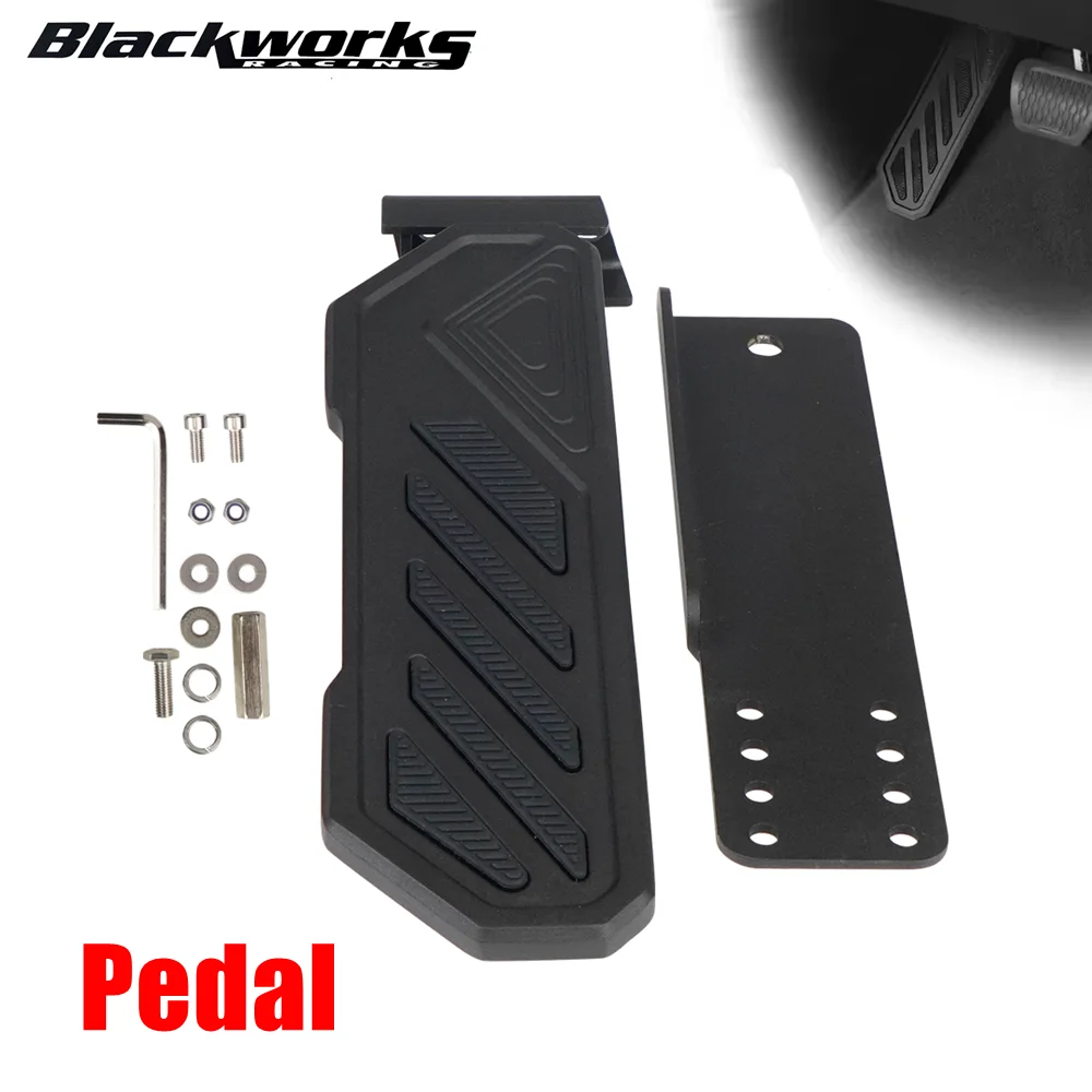 Dead Pedal Driver Foot Rest Left Side Kick Panel 1Set For 2018-2022 Jeep Wrangler JL JLU 4XE For Gladiator JT Anti-Slip