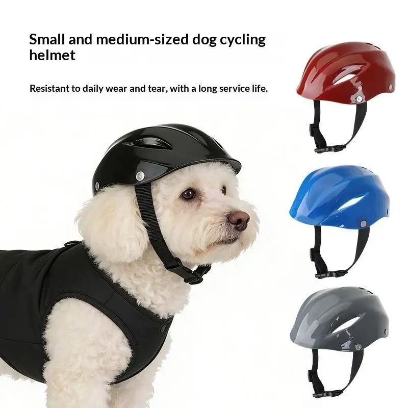 Langlebiger Modischer Kunststoff-Hundehelm mit Verstellbaren Belüftungslöchern, Welpen- und Katzen-Sicherheitshut, Spielzeug-Helm, Haustier-Kostüm, Geschenk-Zubehör – Detail 1