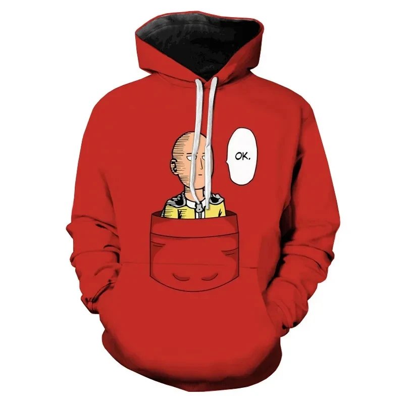 One Punch Man Anime 3D Printed Hoodies Men Women Casual Fashion Oversized Hoodie Pullovers Hooded Sweatshirts Tracksuit Clothing