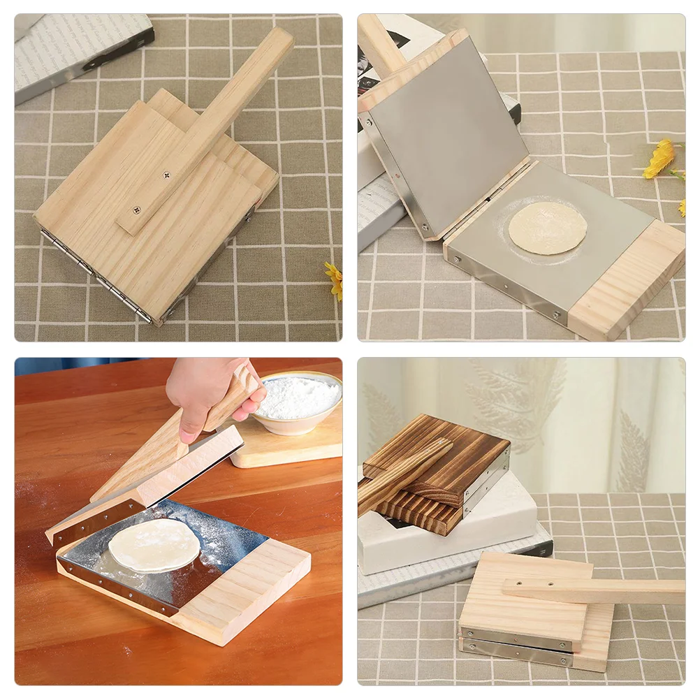 Tabla rodante de piel de bola de masa prensada de madera, molde para pastel de arroz para hacer fruta Qingming, herramientas glutinosa, Pizza, accesorios para el hogar, harina