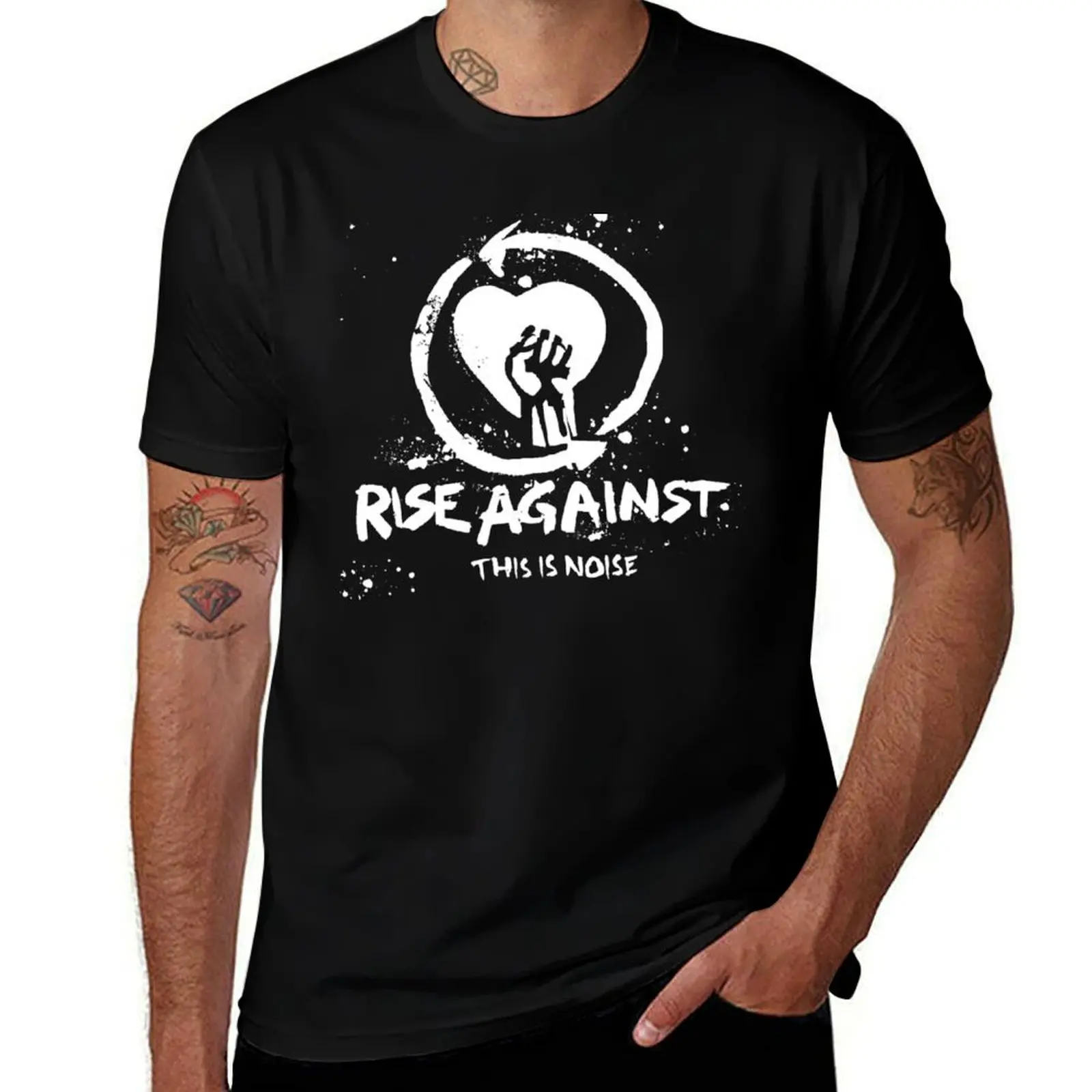 

Best seller by Rise Against Logo band Music Punk rock T-Shirt tops graphic shirts anime clothes t shirts for men cotton