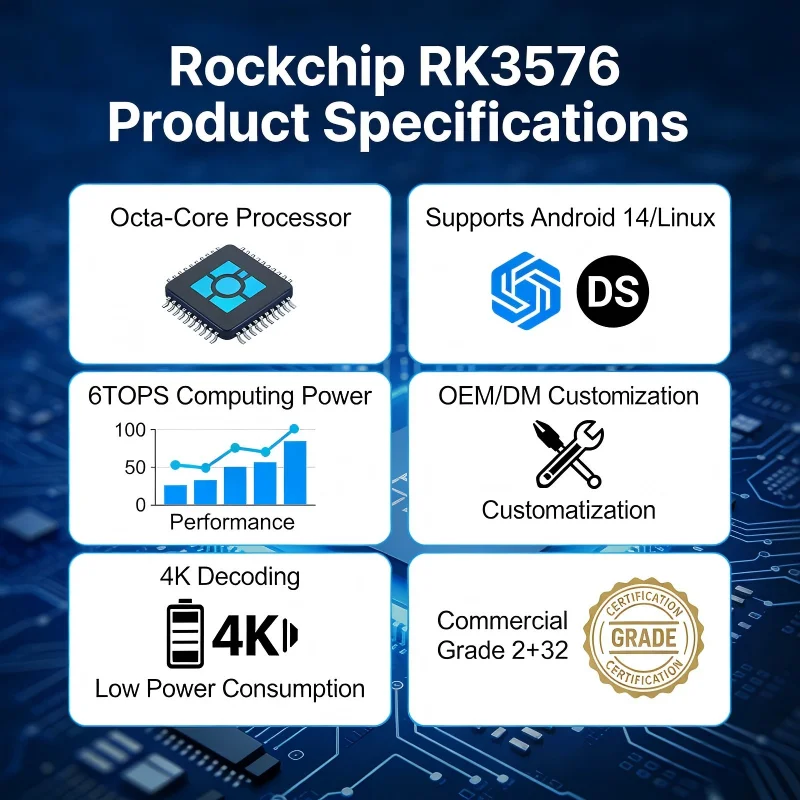 

Плата разработки Rockchip RK3576 с ИИ-процессором 6TOPS и поддержкой видео 8K | Коммерческий комплект разработчика для AIoT, разработки умных устройств и периферийного ИИ