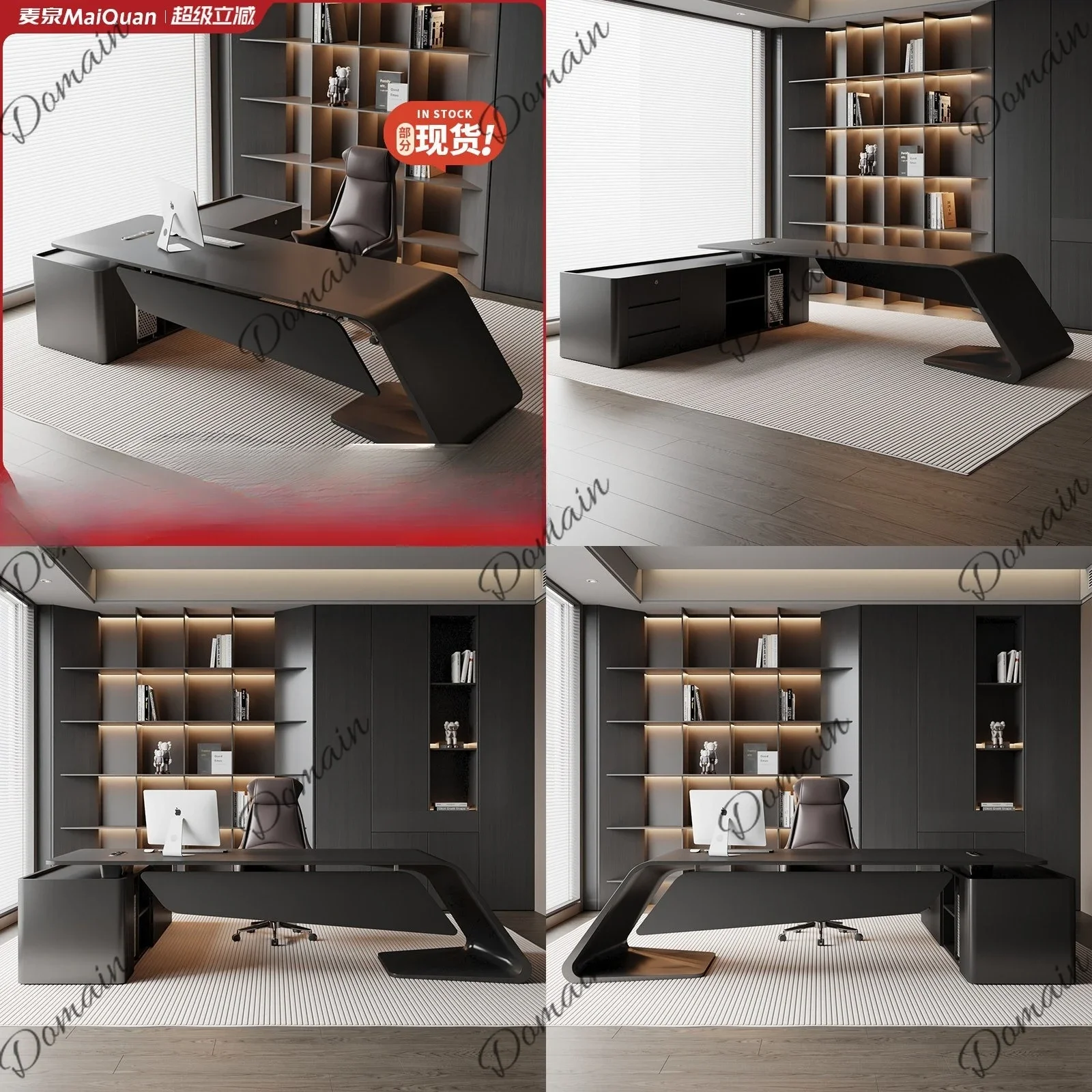 sBc Fashion Executive Office Desk Modern Simple Paint Desk Manager Workstation Table Set