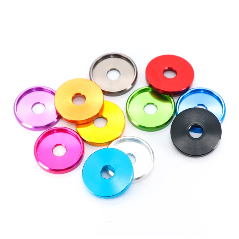 M6 Aluminum Alloy Washers/gasket For Diy Bike Motorcycle Car Decorative Washers Large Size/multi Color 4